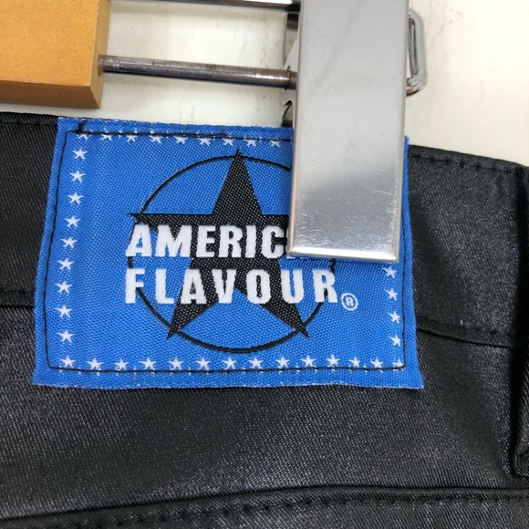 Vintage Bubblegum American Flavour Black Satin Pants Sz 32 - Picture 14 of 14